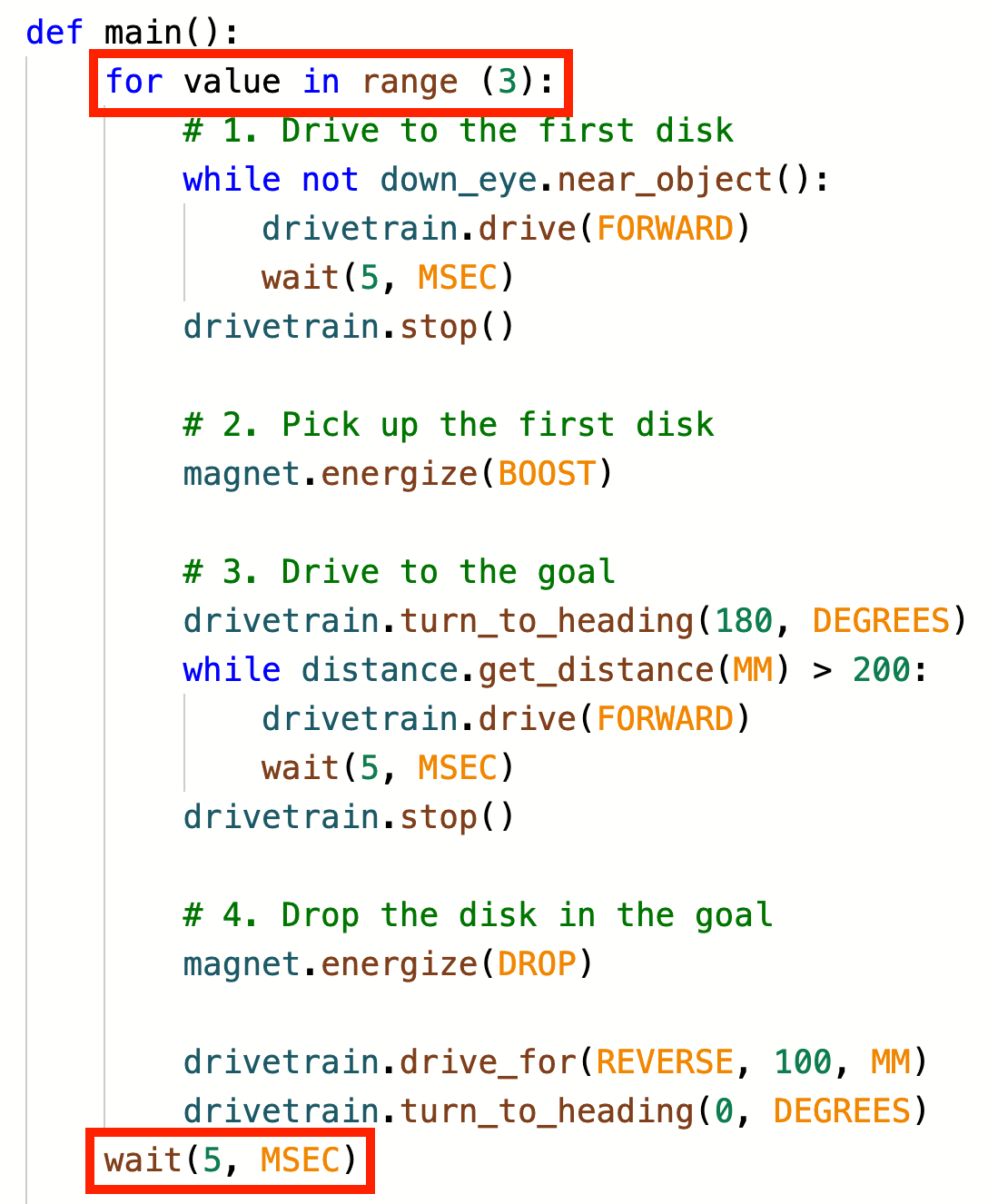 Unit 8 Moving Disks With Loops Lesson 4 Using Nested Loops VEX 